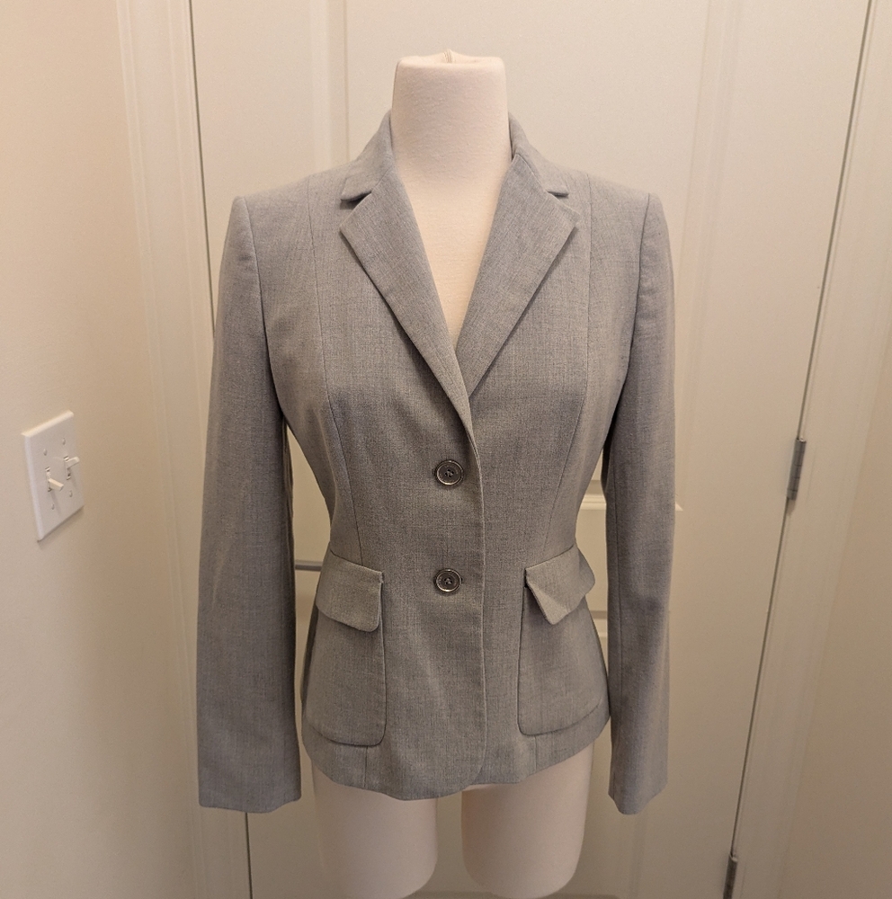 Calvin Klein Women's Gray Blazer Size 4